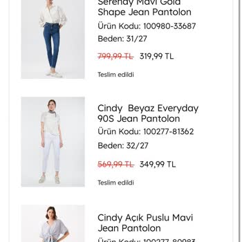 Mavi Ürün İademi Yapmıyor