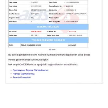 In Street Ürün Teslimatı Sıkıntısı Ve Ürün Faturası Farklı Kişiye Kesildi