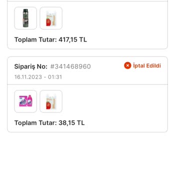 Migros Sebepsiz Sipariş İptali