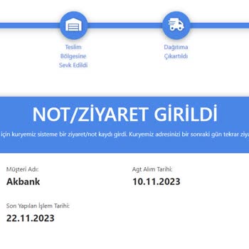 AGT Kurye ( Aşırı Geç Teslimat )