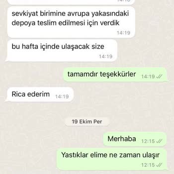 Kelebek Mobilya Parasını Ödediğimiz Yastıkların 6 Aydır Gönderilmemesi