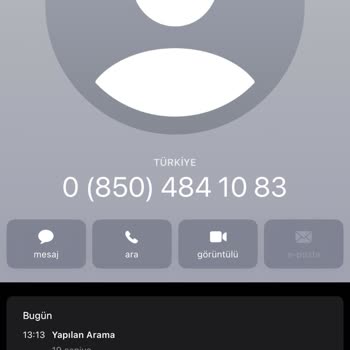 0850 484 10 83 Sözleşme Koşullarıyla İlgili Yaşanan Sorun