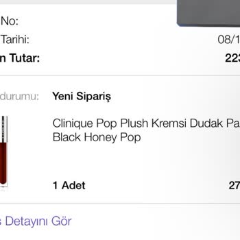 Clinique Türkiye N11 Keyfi Sipariş İptali