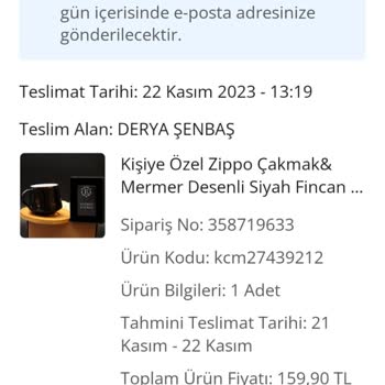 Bonita Gift Eksik Ürün Teslimi