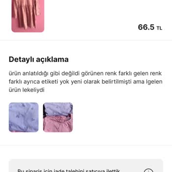Gardrops Satıcı Kargoları Aldı Ama Param İade Edilmedi