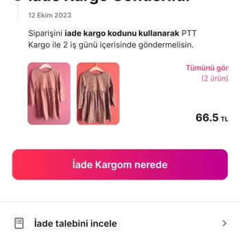Gardrops Satıcı Kargoları Aldı Ama Param İade Edilmedi