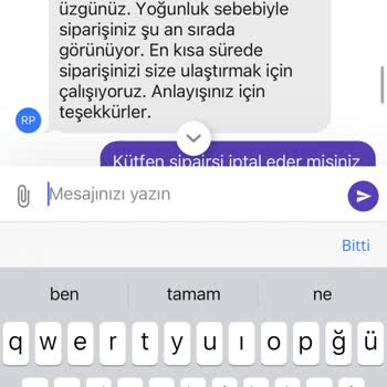 Getir Siparişi 1.40 Dakika Gelmedi Ve İptal Etmek Zorunda Kaldım