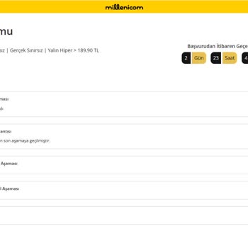 Millenicom İnternet Başvuru Süreci