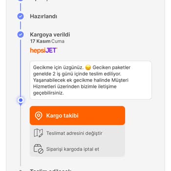 Hepsiburada'dan Bir Türlü Gelemeyen Ürün