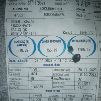 ABB - Ankara Büyükşehir Belediyesi Su Faturası Şoku: 755 TL!