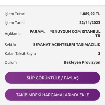 Enuygun.com Bilet Verilmeden Kesilen Ücret!
