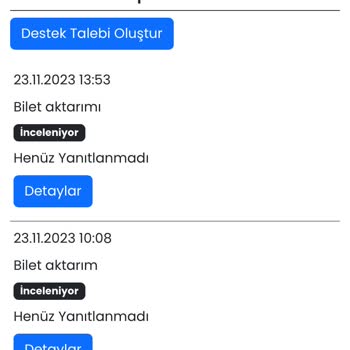 Banabilet.com Bilet Aktarımı Sağlanmadı