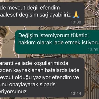 Meri Store Adlı Giyim Mağazasında İade Kabul Etmemeleri