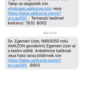 AGT Kurye (aynigunteslim.com) Kargom Gelmediği Halde Bana İletildi Görünüyor