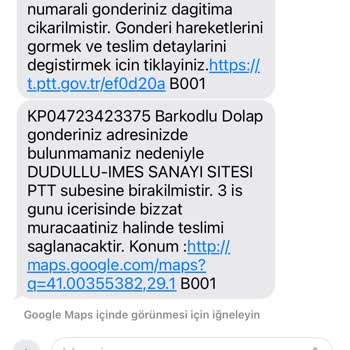 PTT Kargo Teslim Edilmedi Evde Olduğum Halde