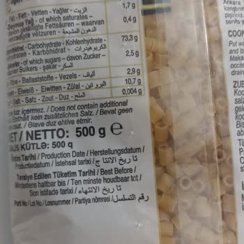 Ankara Makarna İçerisindeki Kuruluk Ve Tat Bozukluğu