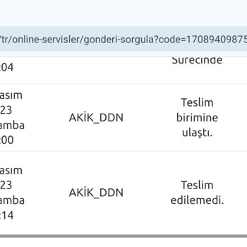 Yurtiçi Kargo Ankara Etimesgut Ddn Şubesi
