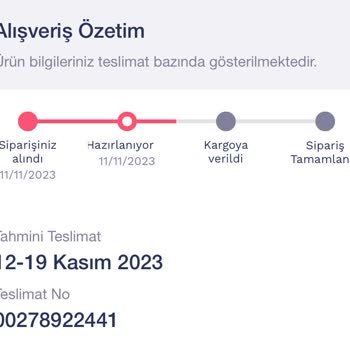 Penti Siparişim Kargoya Verilmiyor