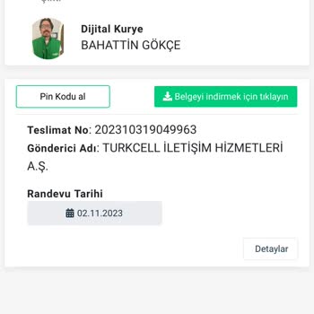 Dijital Kuryeden Hattımın Haftalardır Gelmemesi