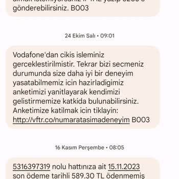 Vodafone Müşteri Hizmetleri Taahhüt Bitti Diye Aldatmacası