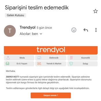 Aras Kargo Evime Bile Gelmeden Siparişi Satıcıya İade Etti.