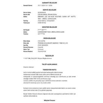 Carrefour SA Toshiba 65ua3d63dt Televizyon İadesini Almıyor!