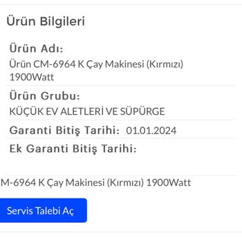 Arçelik Cm 6964K Çaycı Sorunu