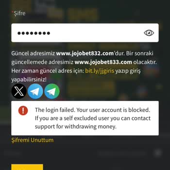 Jojobet Hesap Engelli Çekim Talebi