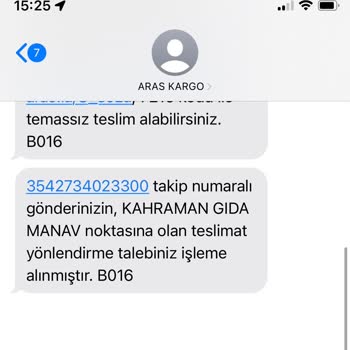 Aras Kargo İsteğim Dışı Teslim Yeri Değişikliği