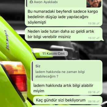 Awon Ayakkabı İade Olunca Paranızı Kesip Ulaşılmaz Oluyorlar!