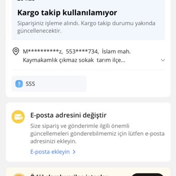 Aliexpress Siparişim Nerede?