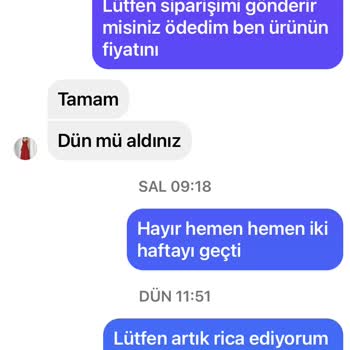 Elbisem Nişantaşı Ürün iki üç hafta sonra gönderildi