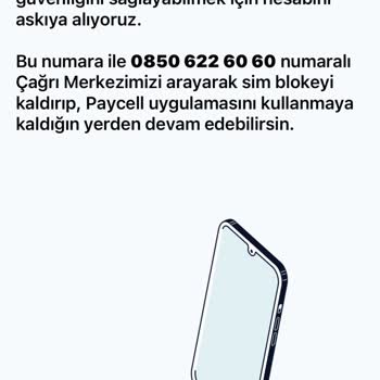 Paycell Sim Kart Bloke Hatası