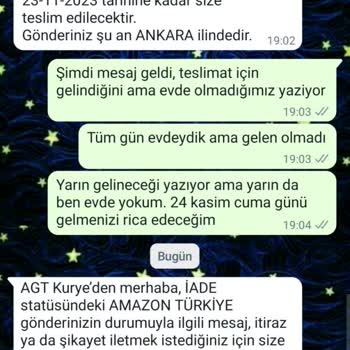 Amazon Ve AGT Kurye Teslimat Hüsranı