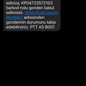 PTT Kargo Şehir İçinde Bile Geç Getiriyor