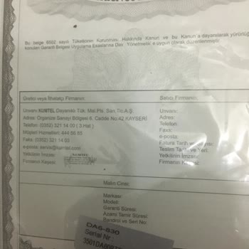 Kumtel Ankastre Set Sorun Çıkarttı