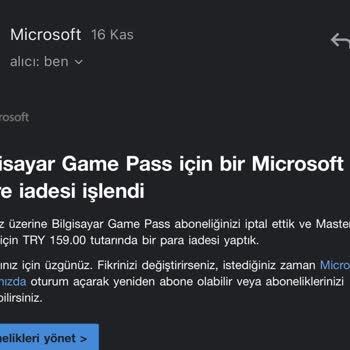 Xbox Game Pass Para İadesi