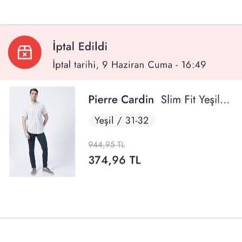 Boyner Ürünü İsteğim Dışında İptal Etti Ve THH Kararını Uygulamıyor.