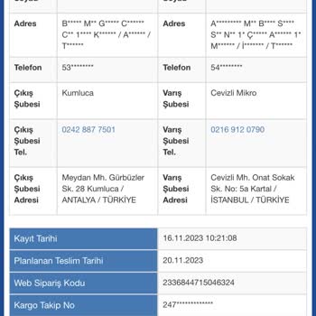 Sürat Kargo Kargomun Aktarmada Kaybolması