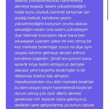 Hepsiburada Kargo Şirketiyle İlgisizliği