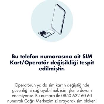 Paycell Sim Kart Bloke Hatası