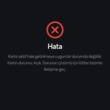 Papara Kart Aktive Sorunu
