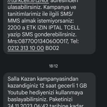 Turkcell Salla Kazan Aynı Hediye Çıkması