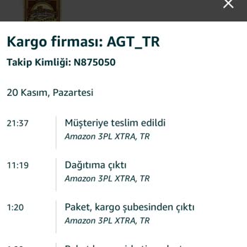 Amazon.com AGT Kargo Mağduriyeti