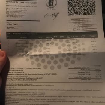 Atasun Optik Müşteri Üzüyor Yıpratıyor Parasını Alıyor