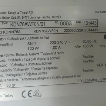Bosch Marka Buzdolabı Gürültülü Çalışıyor