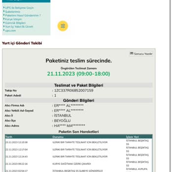 Teknosa Ve UPS Kargo Gecikmesiyle İlgili Şikayet