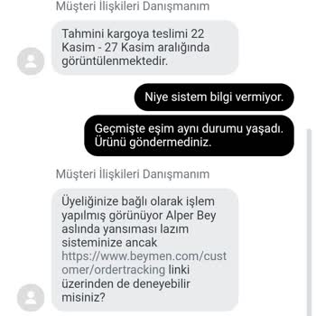 Beymen.com İndirimde Siparişi Göndermiyor.