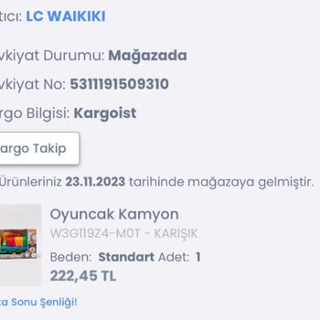 Kargoist Yanlış Bilgilendirme Kaldırıldığımı Düşünüyorum