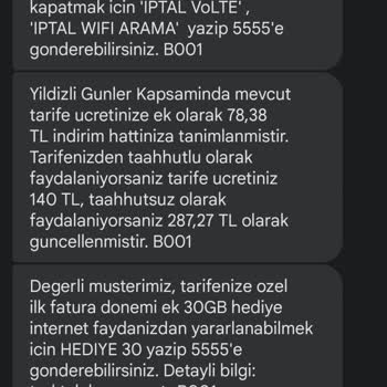 Türk Telekom Mobil Operatöründe Tarife Ücret Değişikliği Şikayeti